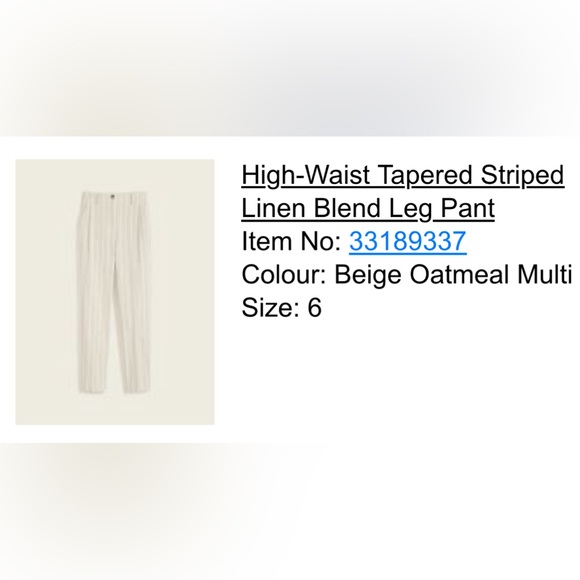 RW&Co - Striped Trouser - Size 6 - Picture 2 of 4